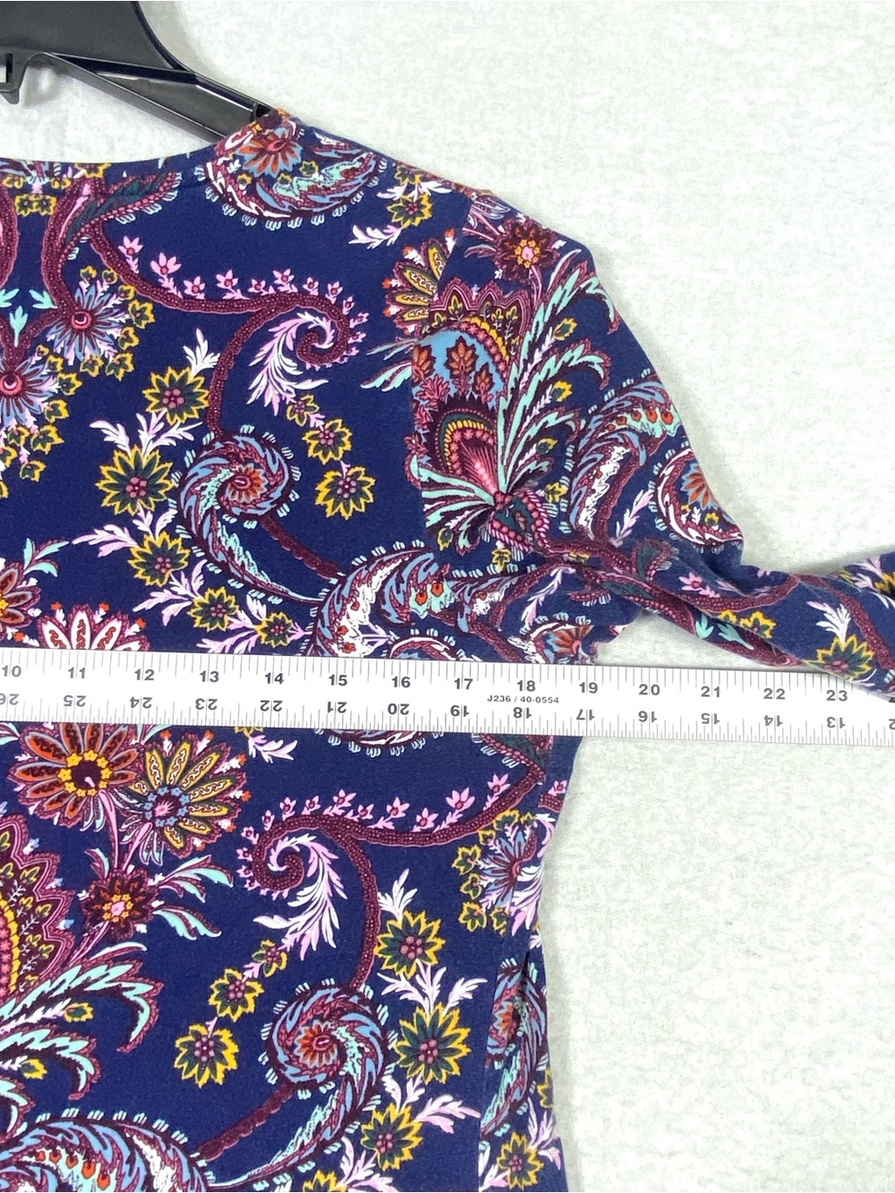 Talbots Imperial Floral Paisley T-Shirt Women's MP Long Sleeve Crew Neck Casual - Picture 9 of 10